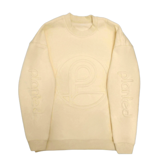 Wear-Planted's Cream 3D Crewneck