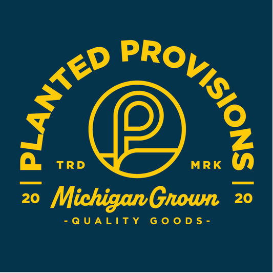 Pullover Hoodie - Michigan Grown Blue