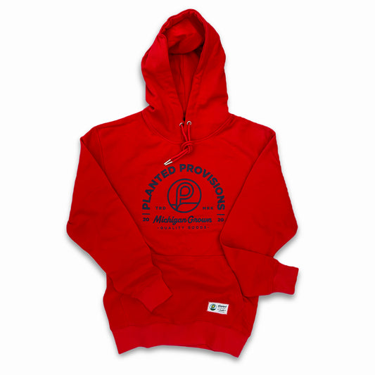 Pullover Hoodie - Michigan Grown Red