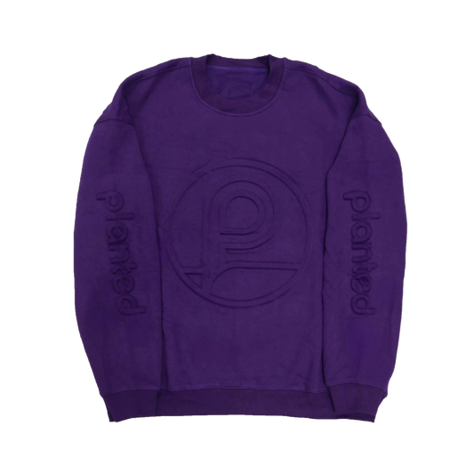 Wear-Planted's Electric Purple 3D Crewneck
