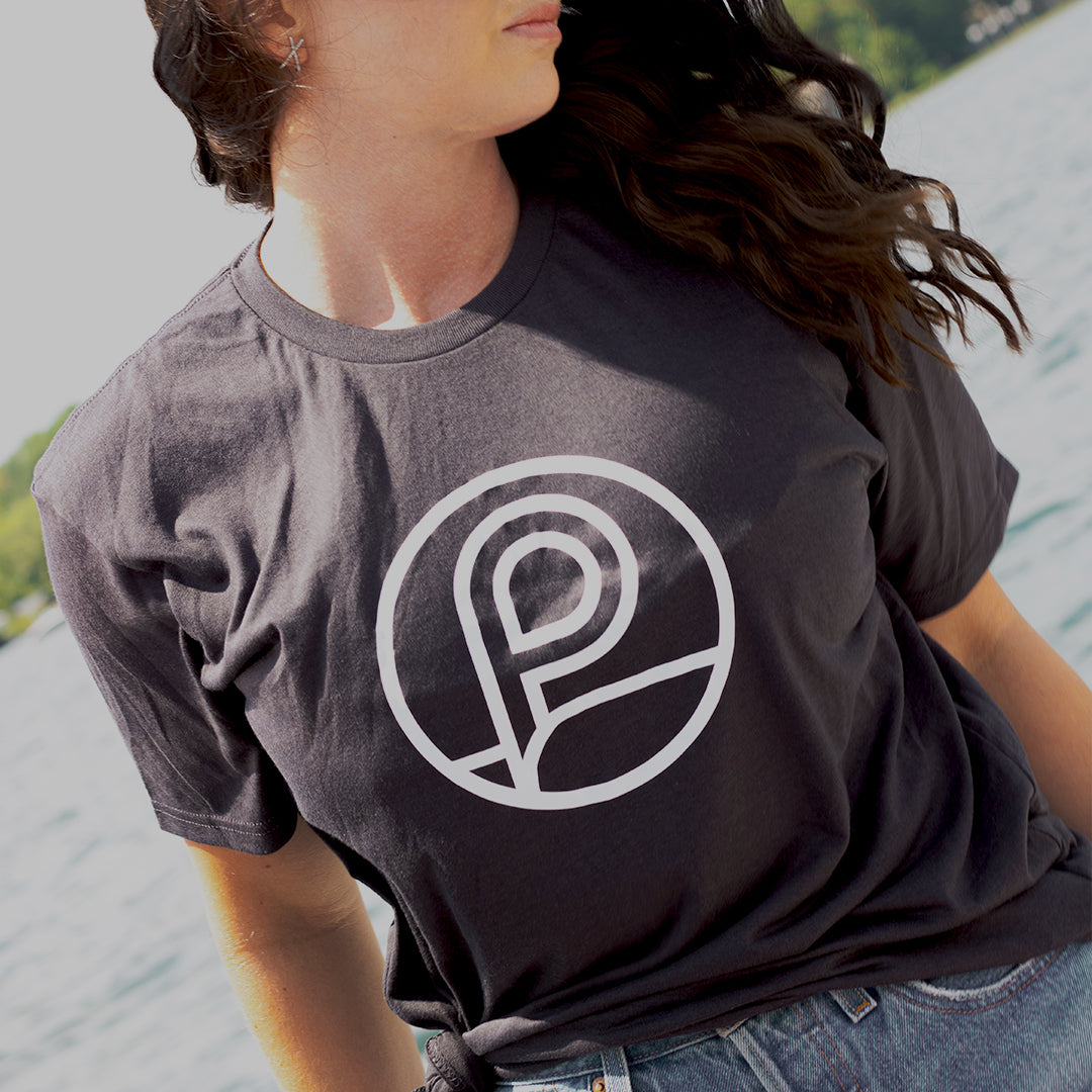 T-Shirt - Dark Grey Coin Logo