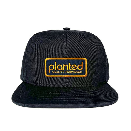 Snapback Hat - Black Quality Patch