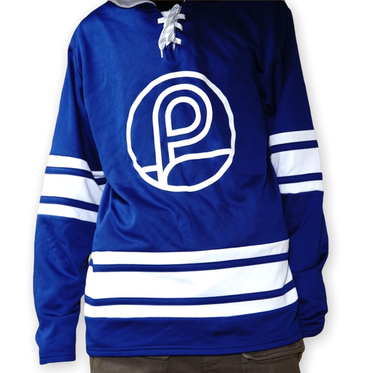 Hockey Sweater - Coin Logo Blue Hoodie
