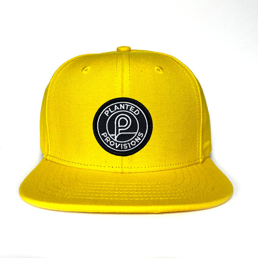 Snapback Hat - Yellow Planted Patch